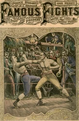 カーニーは彼の全力で彼の顎の右を叩きました、1880年代19世紀後半または20世紀初頭