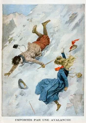 雪崩により運ばれた、1901