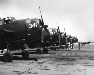 航空母艦の航空機は、空母のラングレーとともに1951年にフランスに移送されました。1951年
