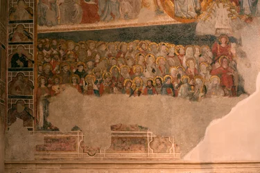 カテドラル（Catedral de Santa María）。回廊の様子。礼拝堂（サン・ブラス）。壁画。