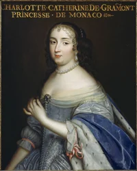 キャサリン・シャーロット・ド・グラモン、1638～1678年、モナコ公妃、ヴァレンティノワ公爵夫人、1665年頃。