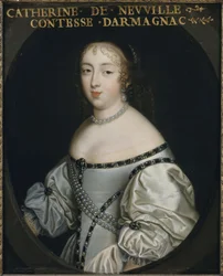 カトリーヌ・ド・ヌフヴィル・ド・ヴィルロワ、アルマニャック伯爵夫人 1639-1707 年、1665 年頃。