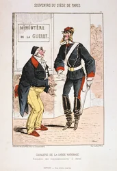 国民衛兵隊の騎兵、パリ包囲戦、1870-1871年