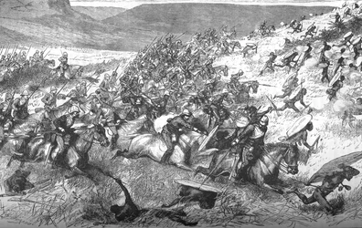 ウルンディでの第17ランサーの突撃、1879年、c1880