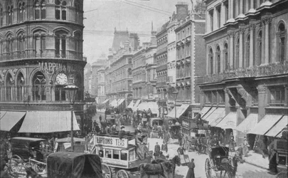 マンションハウス、ロンドン市、c1900 1901からの安いサイド