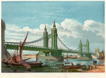 チェルシーブリッジ、ロンドン、1858