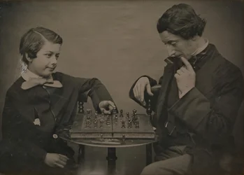 チェス プレーヤー、1850 年代。