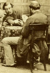 チェスとカード、c1850s