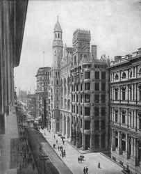 チェスナットストリート、フィラデルフィア、米国、c1900。