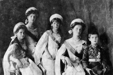 ロシア皇帝ニコラス2世の子供、c1910。