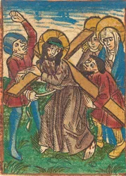 十字架を負うキリスト、c。 1490年。