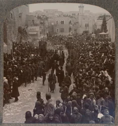 ベツレヘムのクリスマス行列、c1900