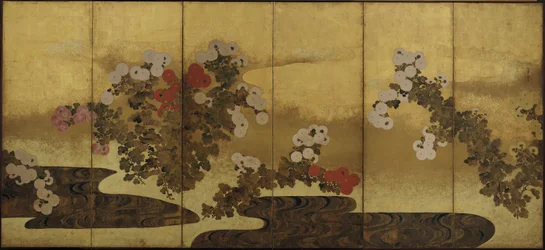 川辺の菊 江戸時代・19世紀
