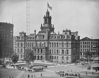 シティホール、ミシガン州デトロイト、c1897。