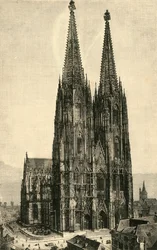 ケルン大聖堂、1890年。