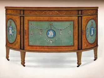 ルネット形式の便器、c1775