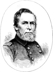 アメリカ南北戦争の北軍海軍将校、AHフット提督、c1880