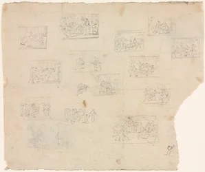 ラファエルと他のアーティストの後の作図スケッチc。 1800。