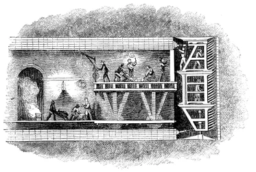 テムズトンネルの建設、ロンドン、1825-1843