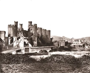 コンウエー城、北ウェールズ、1894。
