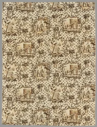 銅版画印刷リネン、1789-1791。