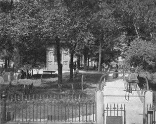コップスヒル墓地、ボストン、アメリカ合衆国、c1900。
