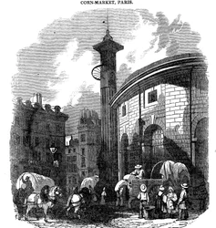 トウモロコシ市場、パリ、1836
