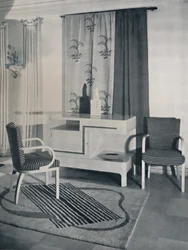 ヘイズマーシャルがフォートナム＆メイソン社（1936年）のために設計した部屋の隅