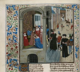 フランス王シャルル6世の戴冠式、1470-1475年頃。