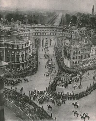 ジョージ5世とメアリー女王の戴冠式、ロンドン、1911年。