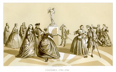 衣装、1720-1740、1885