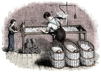 綿製造、c1845