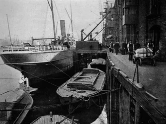 コットンワーフ、Tooley Street、ロンドン、c1900 1901