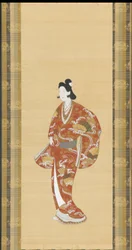 花魁、江戸時代、1661～1673年。