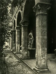 Palazzettoヴェネツィアの中庭、ローマ、イタリア、1908年。