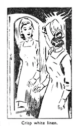 パリッとした白いリネン、1940