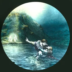 死の川を渡る、c1910。