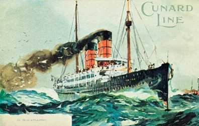 Cunard Line、中部大西洋、c1900。