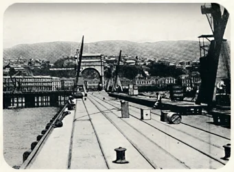 税関桟橋、バルパライソ、1911