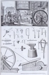 カトラリー作り、c1750s