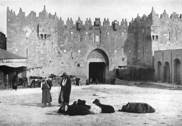 ダマスカス門、エルサレム、イスラエル、1926