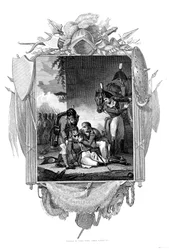 イギリス軍人ジョン・ムーア中将の死、ラ・コルーニャ、スペイン、1809年