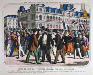 フランス第3共和国宣言、1870年9月4日