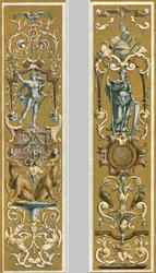 1928年、ルーブル美術館、パリ、フランスの装飾画。