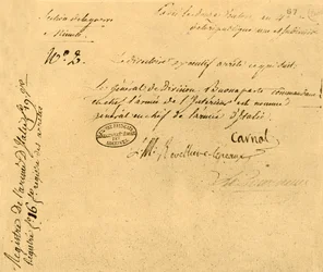 1796年3月2日、1921年の行政局令。