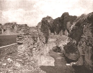デンビー城、デンビーシャー、ウェールズ、1894。