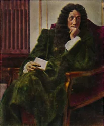 哲学者ライプニッツ1646-1716。 -C.マイヤーによる絵画、1934年。