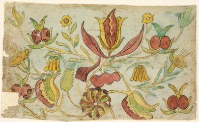 木版テキスタイルプリントのデザイン