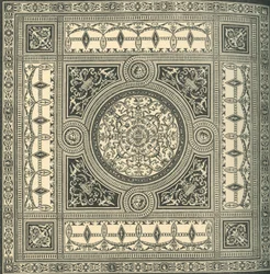 天井のデザイン、c1860s、1881年。