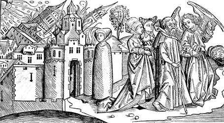 1493年の地震によるソドムとゴモラの破壊